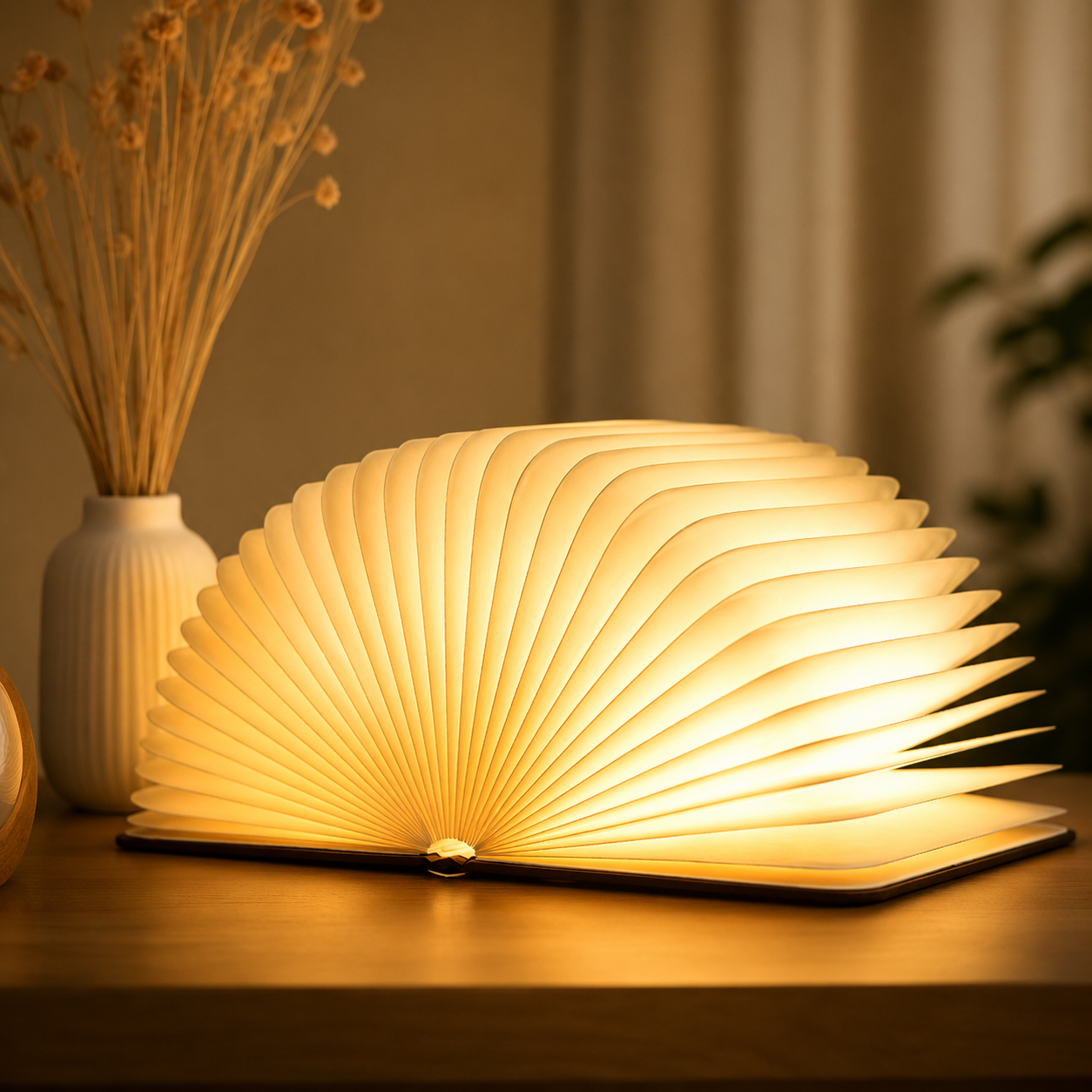 Світильник книга DuPont Greenbar W1-W4 паперовий світлодіодний 21,5х16,5 см Brown