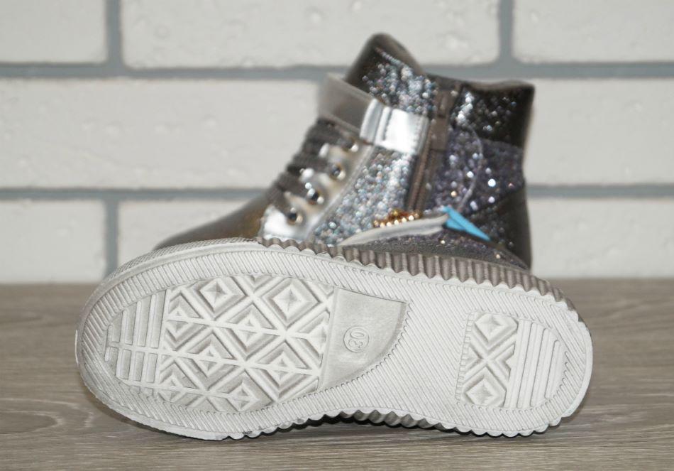 Ботинки детские зимние Y.Top р. 28 16,5 см Серебристый (30519-28) - фото 5