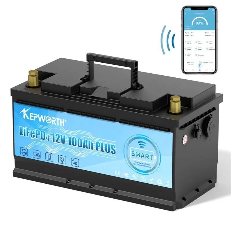 Аккумулятор Kepworth LiFePO4 12V/100AH 1280Wxh Smart BMS/Bluetooth APP (341534) - фото 2
