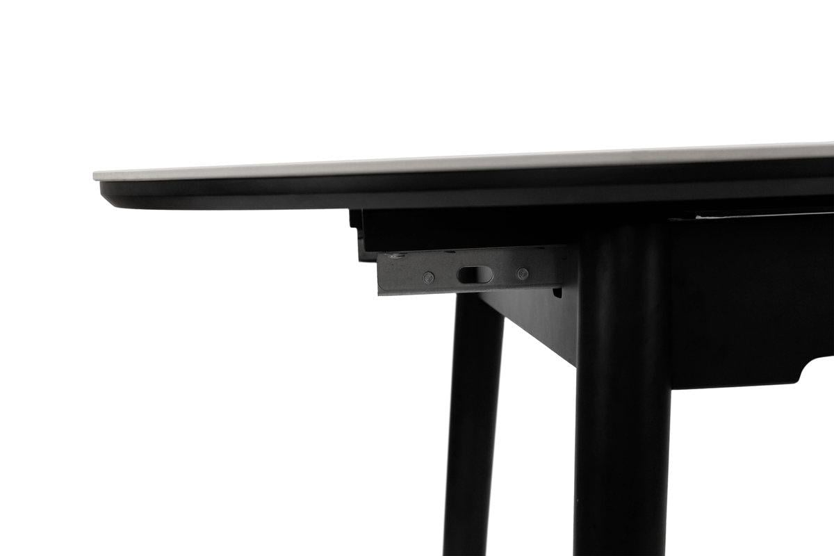 Стол обеденный Микс Мебель 1100/1400х750 мм Черно-белый (XS-1309) - фото 6 Стол обеденный Микс Мебель 1100/1400х750 мм Черно-белый (XS-1309) - фото 6