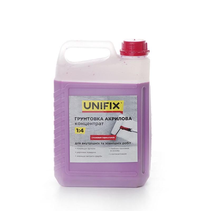 Грунтовка Unifix акриловая концентрат 1:4 глубокого проникновения с индикатором 5 кг (951115)