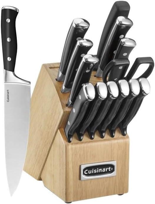 Набір блочних ножів CUISINART із 15 предметів зі сталевими лезами для точного різання