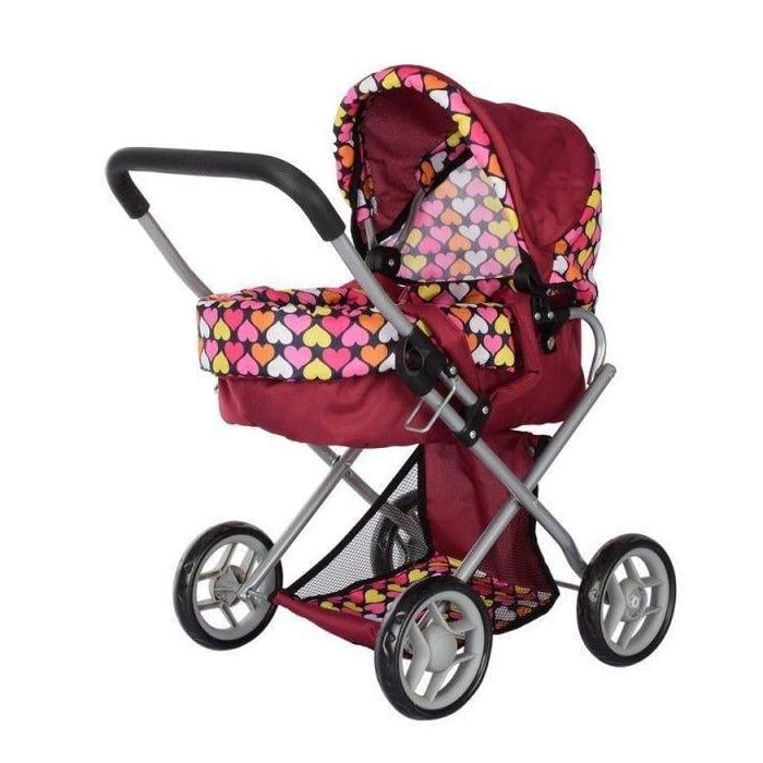 Коляска MELOGO 9369/82100 Красный с сердечками (232593)