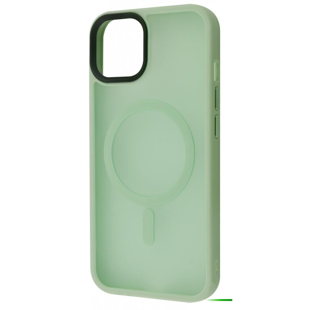 Чехол с поддержкой magsafe WAVE Matte Insane Case with MagSafe iPhone 13 mint