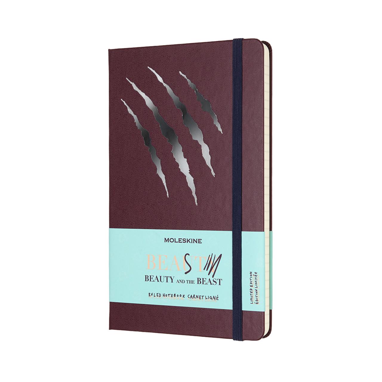 Блокнот Moleskine Limited Beauty & The Beast средний 13х21 см 240 страниц в линейку Коричневый (8055002855518)