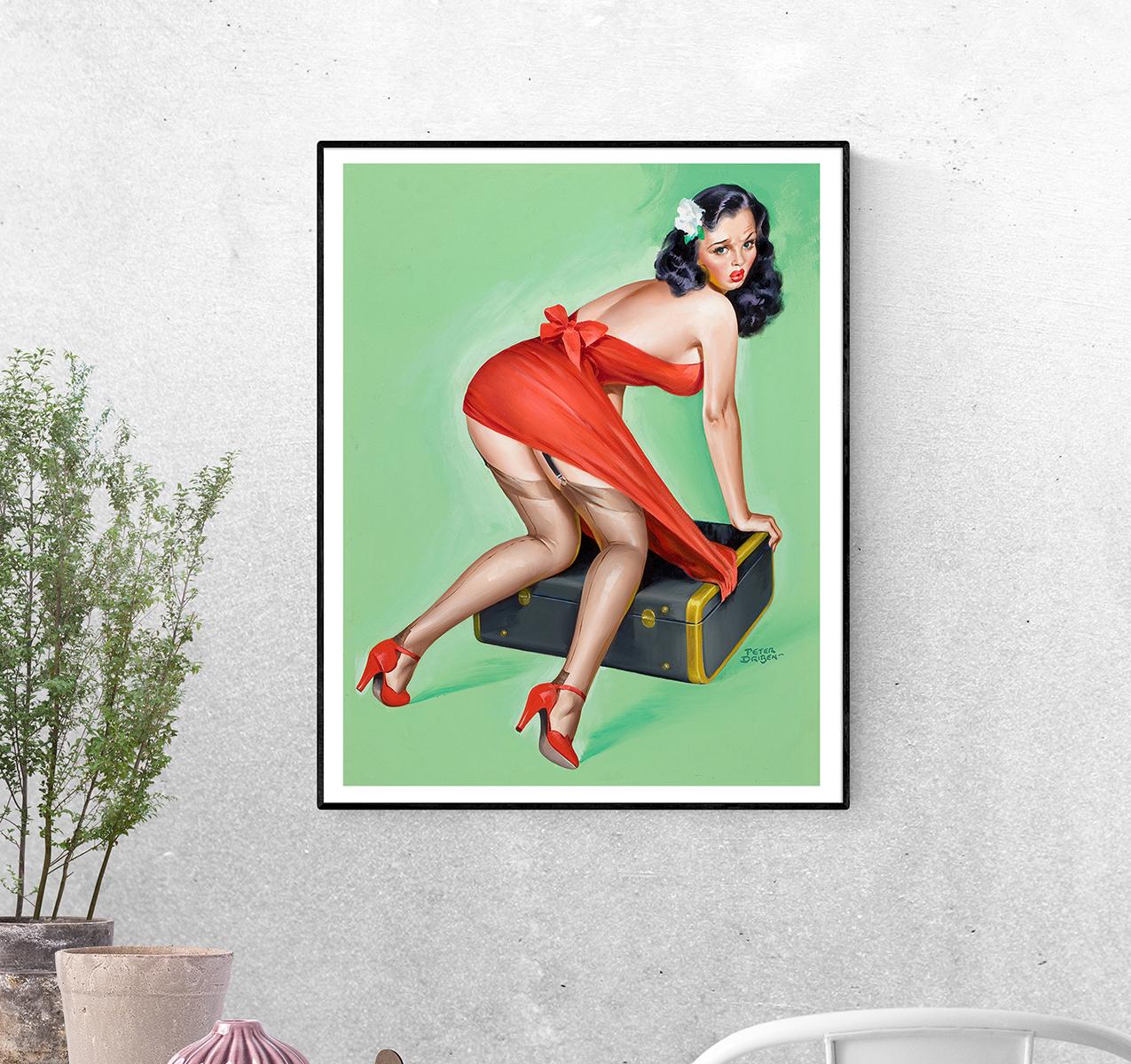 Постер Пинап в затруднительном положении Питера Дрибена формат А-2 (pin_up0030014_Poster)