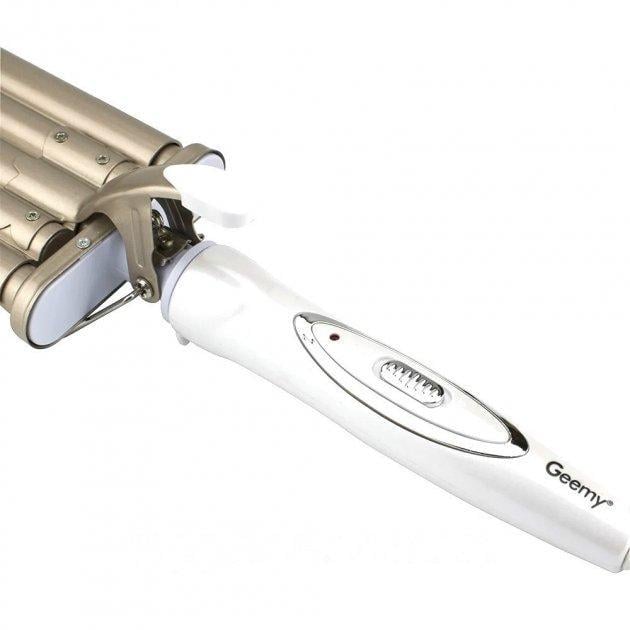 Плойка для завивки волос Geemy GM-2932 на пять волн 17 мм 45 W White/Gold (3_02993) - фото 7