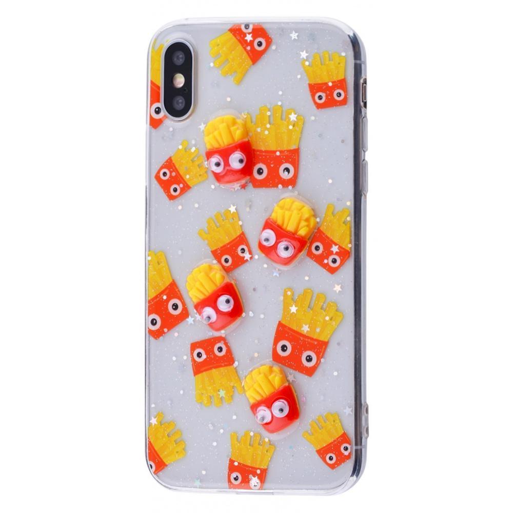 Чохол PRC Sweet Silicone 3D case TPU для iPhone X/XS 02 з малюнком