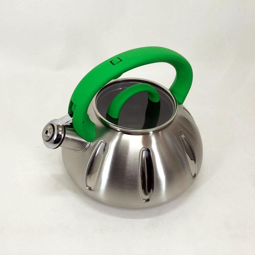 Чайник із свистком Unique UN-5304 3 л Зелений (ws56289-2) - фото 4 Чайник із свистком Unique UN-5304 3 л Зелений (ws56289-2) - фото 4