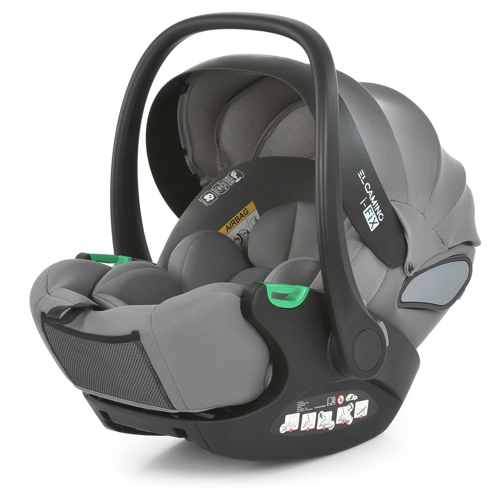 Автокресло-бебикокон El Camino i-FIX ME 1110 Simply Grey (28784550)
