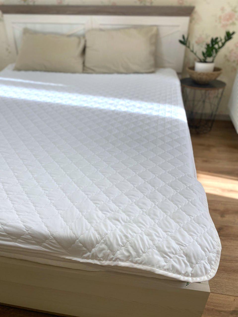 Наматрасник микрофибра 200х200 см Белый