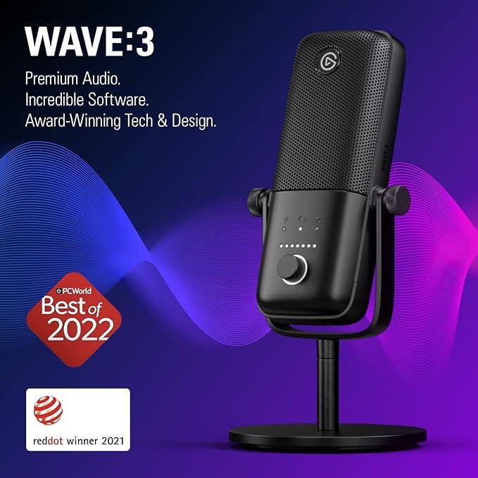 Мікрофон конденсаторний USB студійний Elgato Wave - фото 3 Мікрофон конденсаторний USB студійний Elgato Wave - фото 3