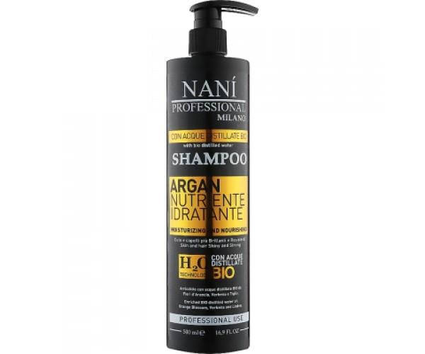 Шампунь Nani Professional Milano Argan для сухих и поврежденных волос 500 мл (8034055537640)
