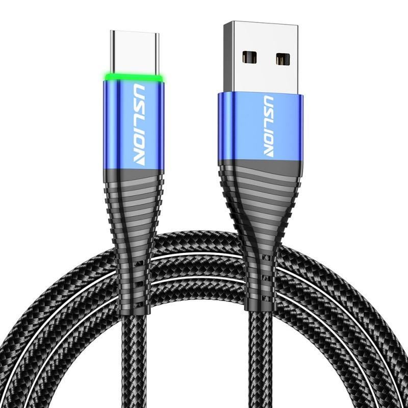 Кабель Uslion USB Type-C/USB Led 3 A 2 м (1302912112)