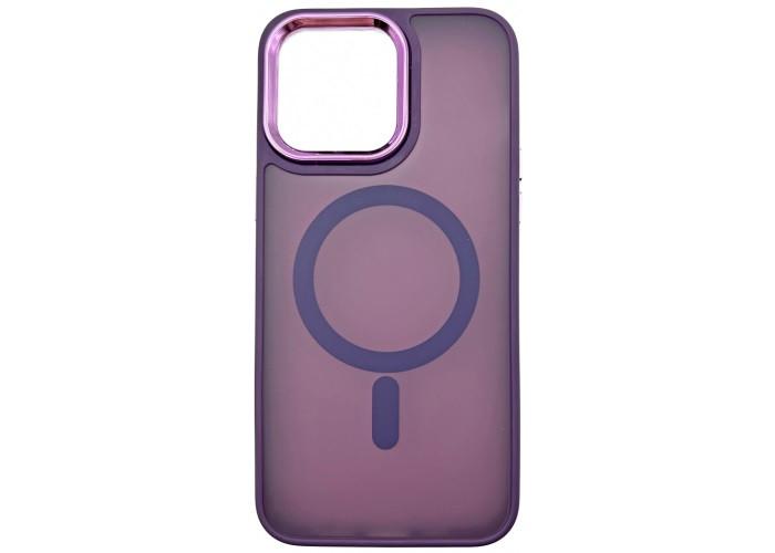 Чохол Space Magnetic Color з Magsafe для iPhone 14 Pro Max Темно-фіолетовий