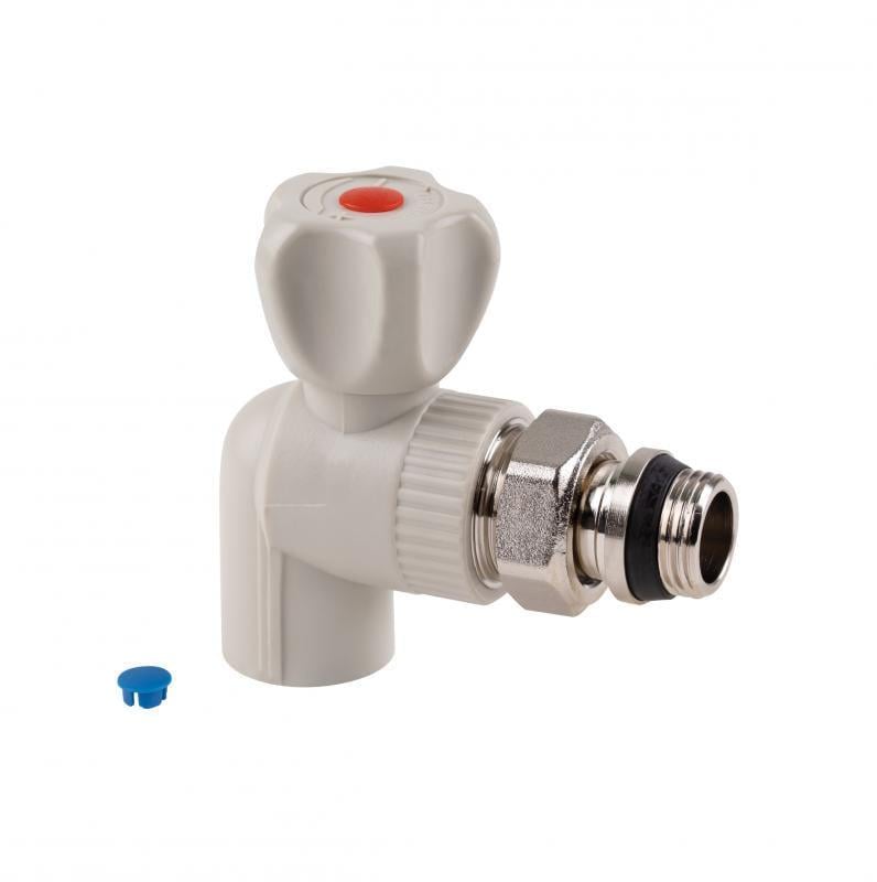 Кран кульовий для радіатора Thermo Alliance PPR кутовий 20х1/2" (00029240)