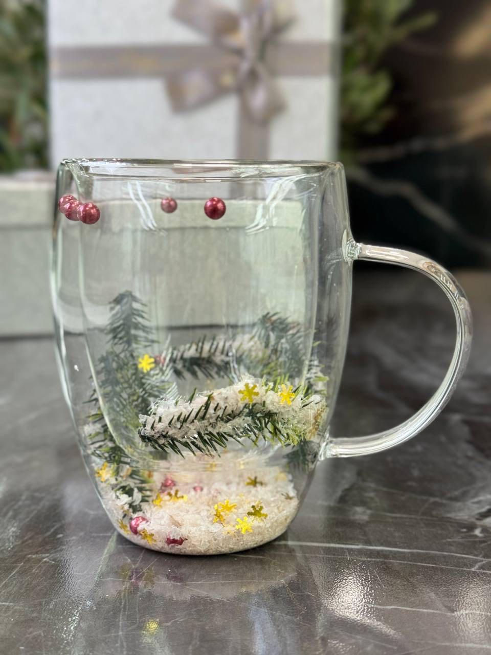 Кружка новогодняя Праздник в чашке для кофе и чая 300 мл (8030-546)