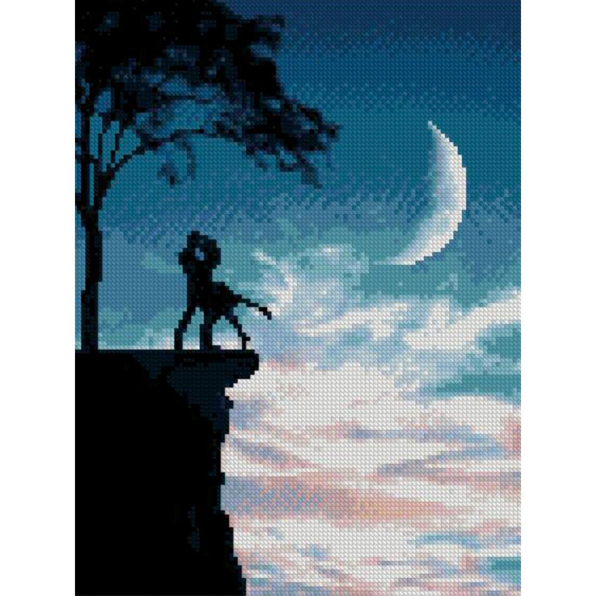 Алмазная мозаика Strateg Любовь на краю 30х40 см (Str-HX122)