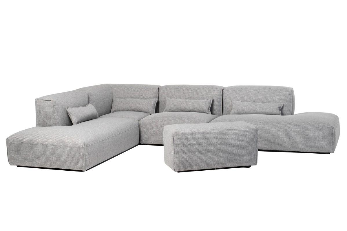 Модульная софа Vetro Mebel Рим Серебристый/Серый (sofa-modulna-rim) - фото 6