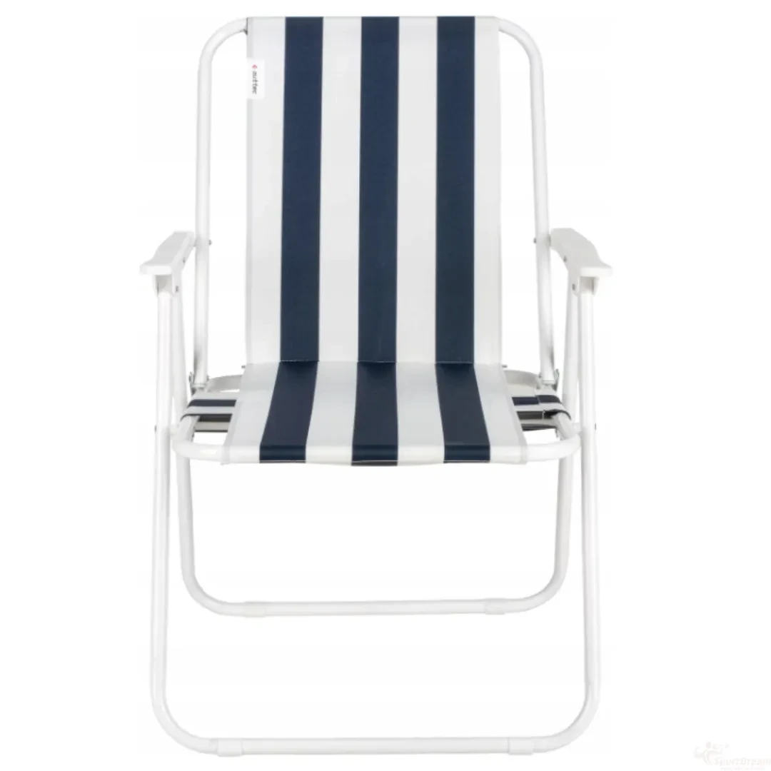 Стілець-крісло туристичний для кемпінгу та риболовлі зі спинкою та підлокітниками до 100 кг (26250659)