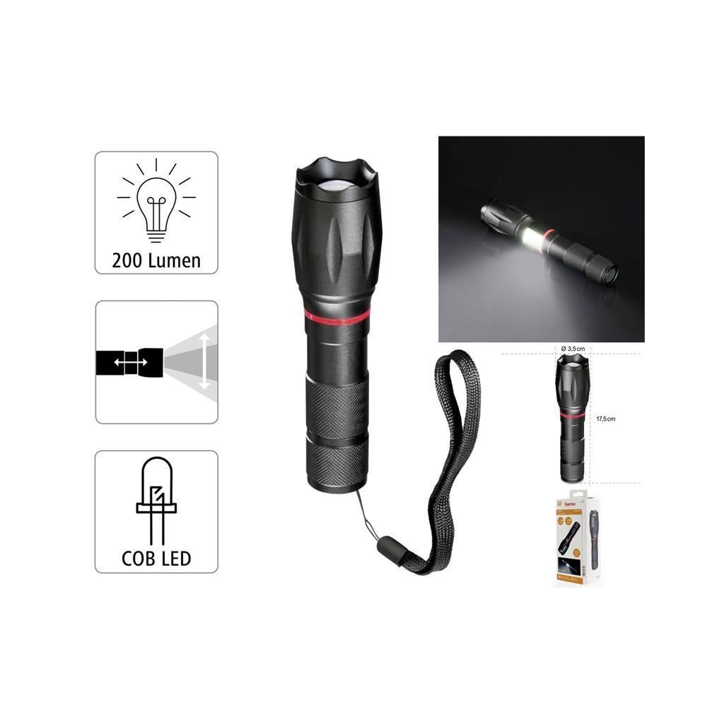 Ліхтар Hama Solid PRO L200 Black (00185808) - фото 2