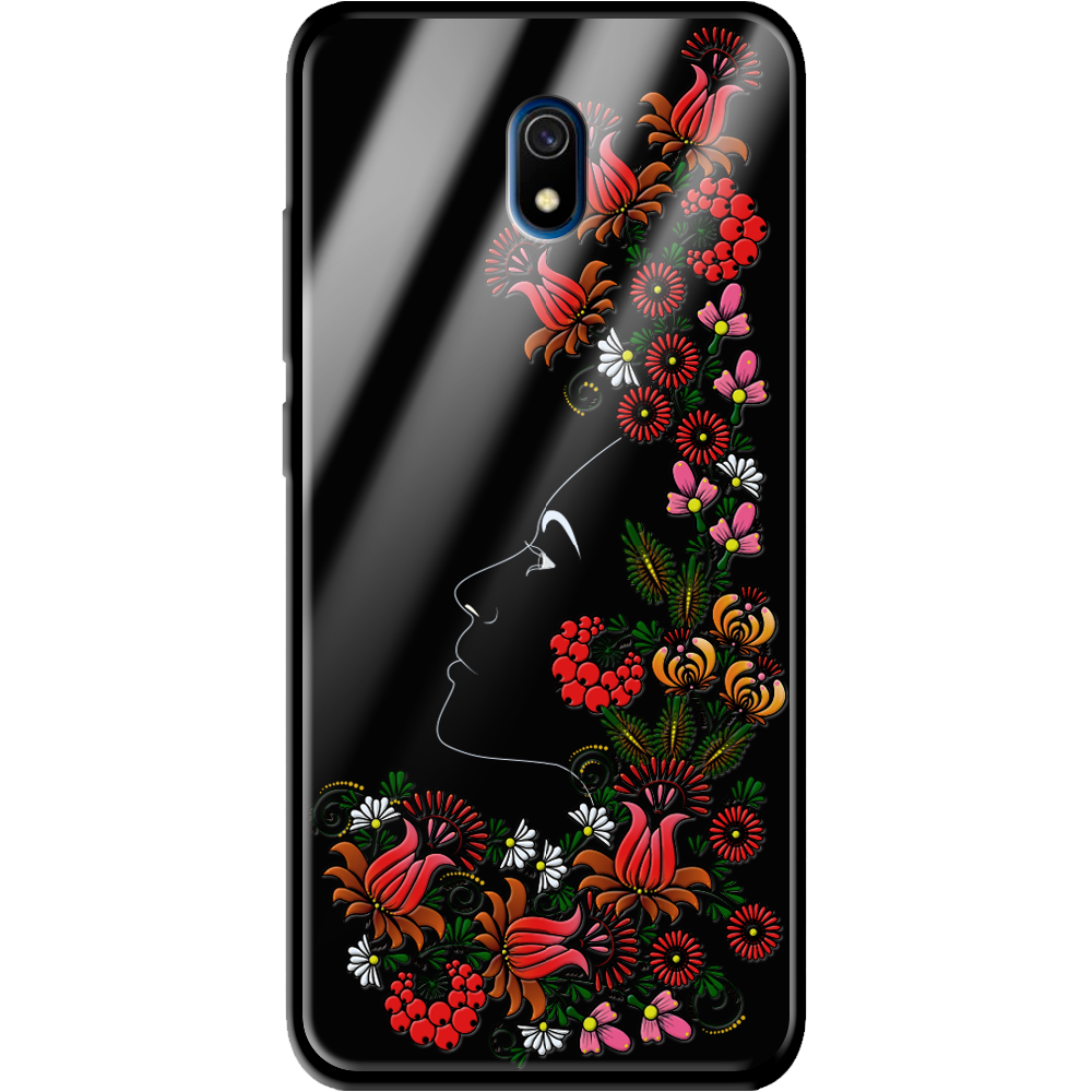 Чохол Boxface Xiaomi Redmi 8A 3D Ukrainian Muse Чорний силікон зі склом (38341-bk64-39409)
