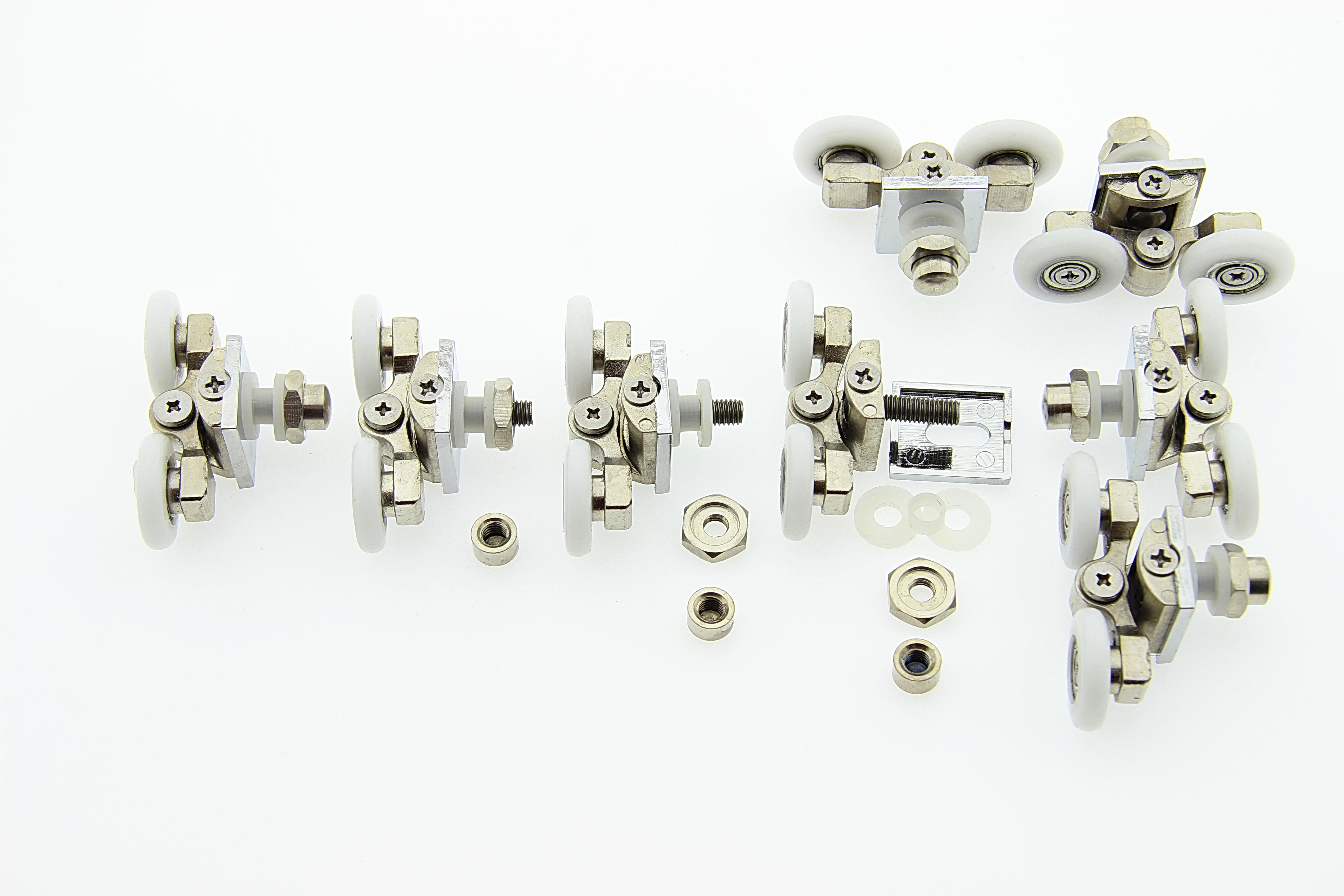 Ролики для душової кабіни металеві подвійні поворотні d 23/10 мм (В07В 23) - фото 7