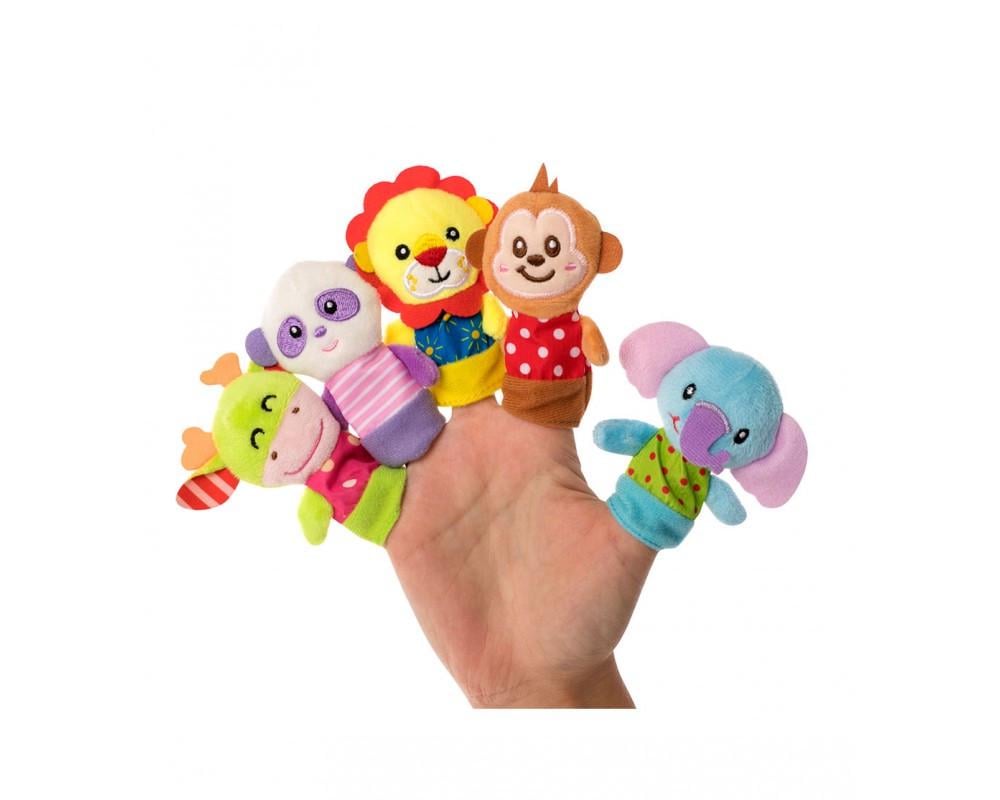 Набор игрушек на пальчики Baby team Зверюшки от 6 месяцев