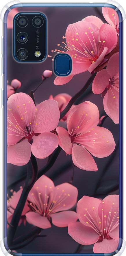 Чехол на Samsung Galaxy M31 M315F Пурпурная сакура (6075sp-1907-42517)