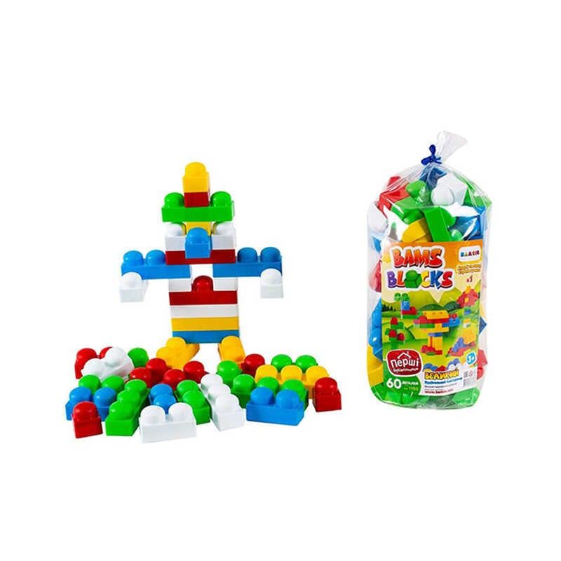 Набор детский Конструктор Bamsiblock №1 Bamsic 115/2 60 деталей (92987) Набор детский Конструктор Bamsiblock №1 Bamsic 115/2 60 деталей (92987)