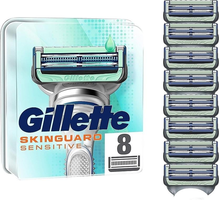 Змінні касети для гоління чоловічі Gillette Skinguard Sensitive 8 шт.