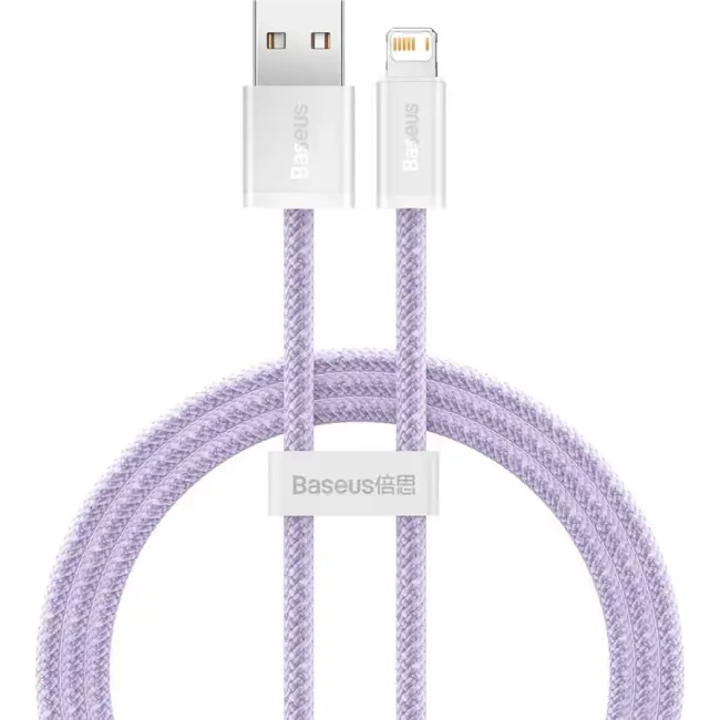 Кабель BASEUS Dynamic Series Fast Charging Cable USB to Lightning CALD000405 2,4A 1 м Purple