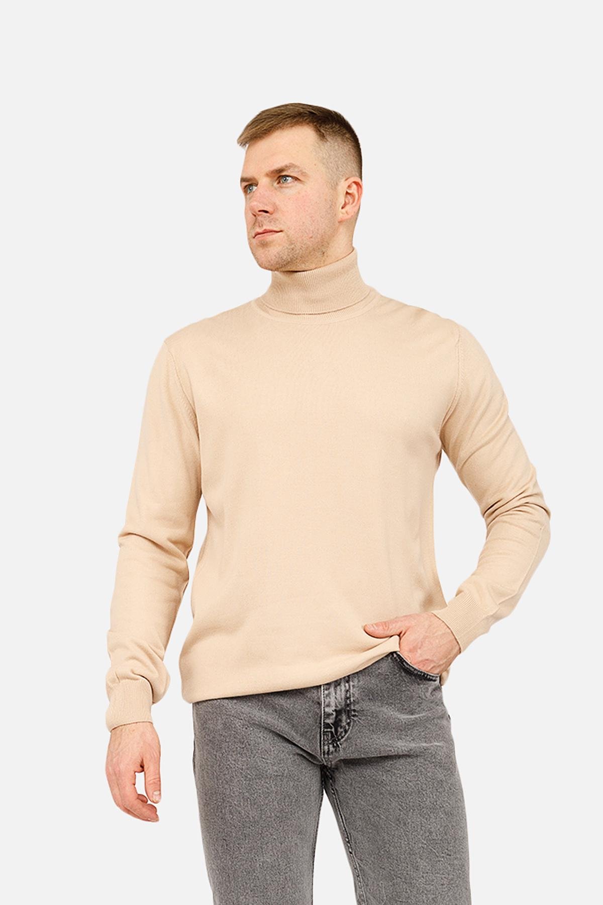 Гольф мужской ЦБ-00260686 р. 50 Бежевый (SKT001023027) - фото 2 Гольф мужской ЦБ-00260686 р. 50 Бежевый (SKT001023027) - фото 2