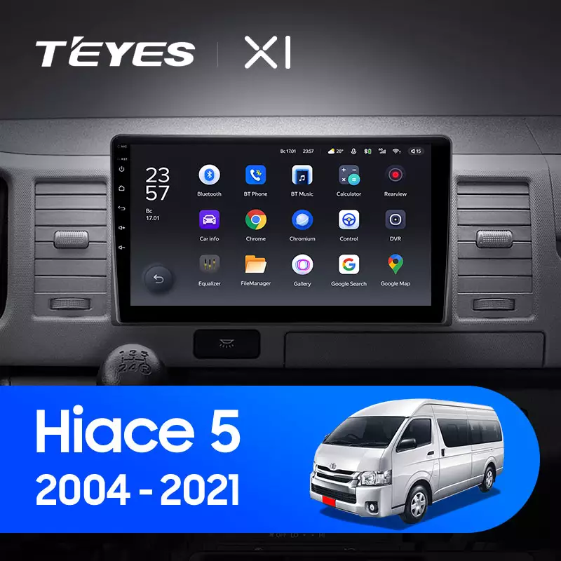 Автомагнітола штатна Teyes X1 для Toyota Hiace XH10 H200 5 Ⅴ 2004-2021 Android (1652325483) - фото 3