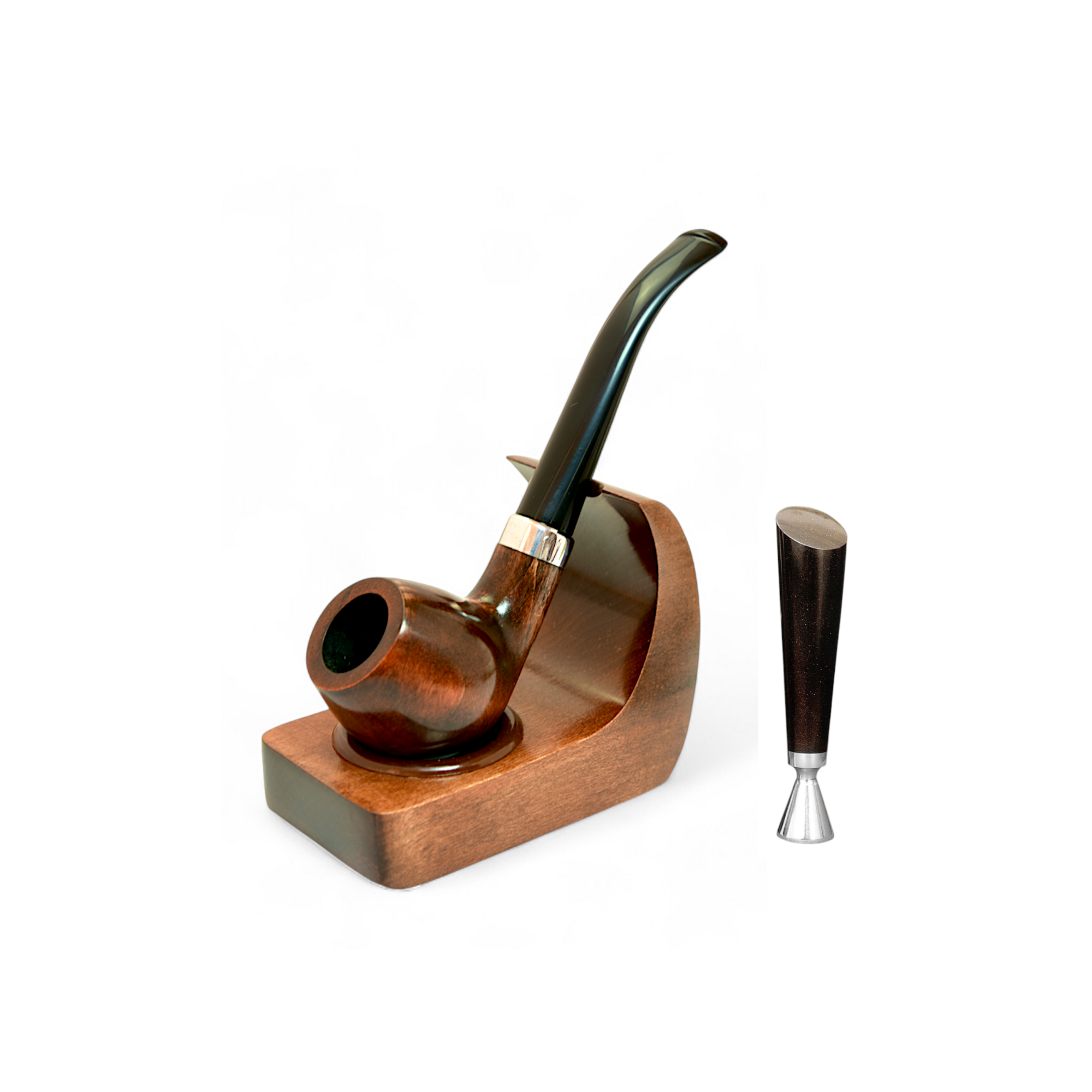 Трубка курительная из дерева KAFpipe №234 MINI с подставкой и тампером (31020827)