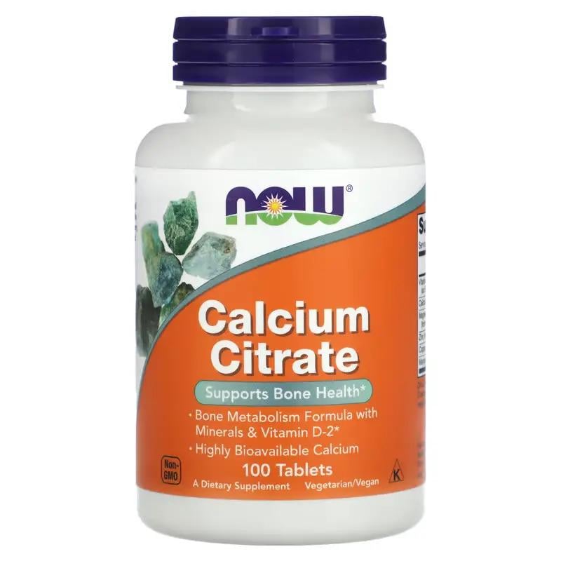 Кальций Now Calcium Citrate 100 таблеток (2893)