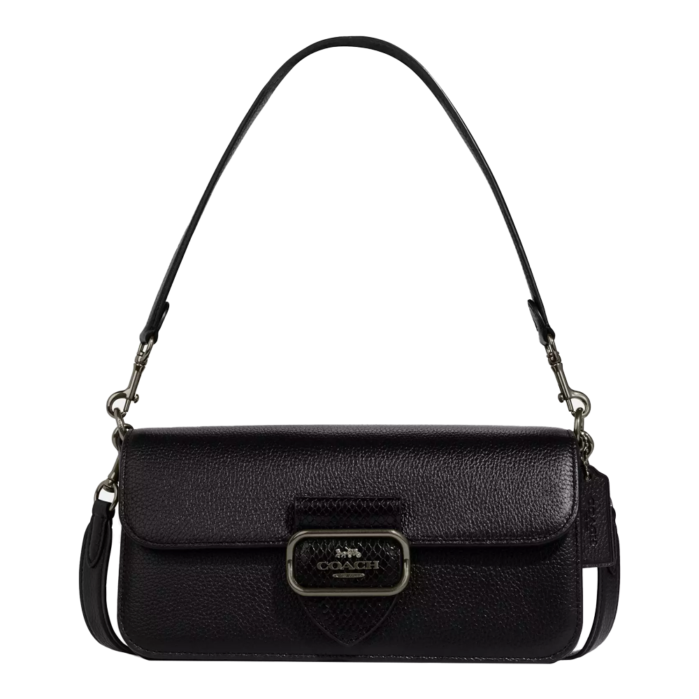 Сумка женская Coach Morgan Shoulder Bag Black Multi/Blue Grey (CH74)