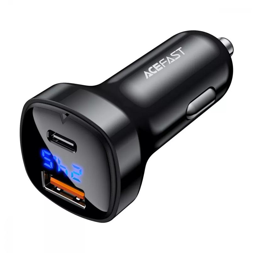 Зарядний пристрій автомобільний Acefast B4 66W Type-C/USB Чорний (33120 black)