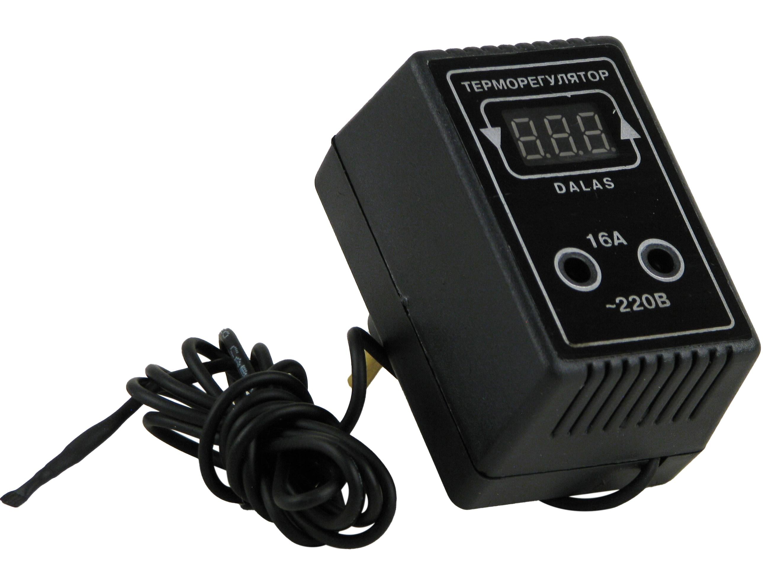 Терморегулятор Dalas в розетку HOT/COL 16А