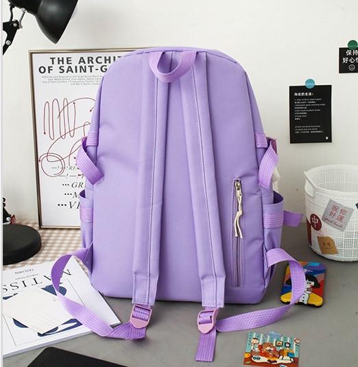 Шкільний рюкзак та сумка/косметичка та пенал для дівчинки Flash Бузковий (1177035520) - фото 2 Шкільний рюкзак та сумка/косметичка та пенал для дівчинки Flash Бузковий (1177035520) - фото 2