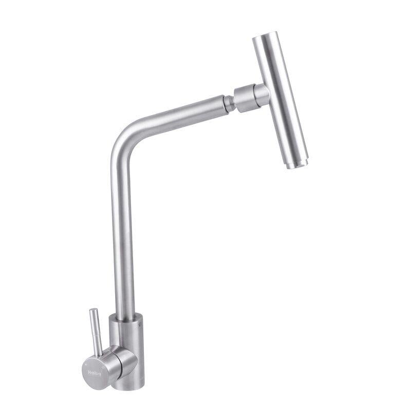 Смеситель для кухни Haiba SUS HB3897 с гибким изливом Сатин (64052)