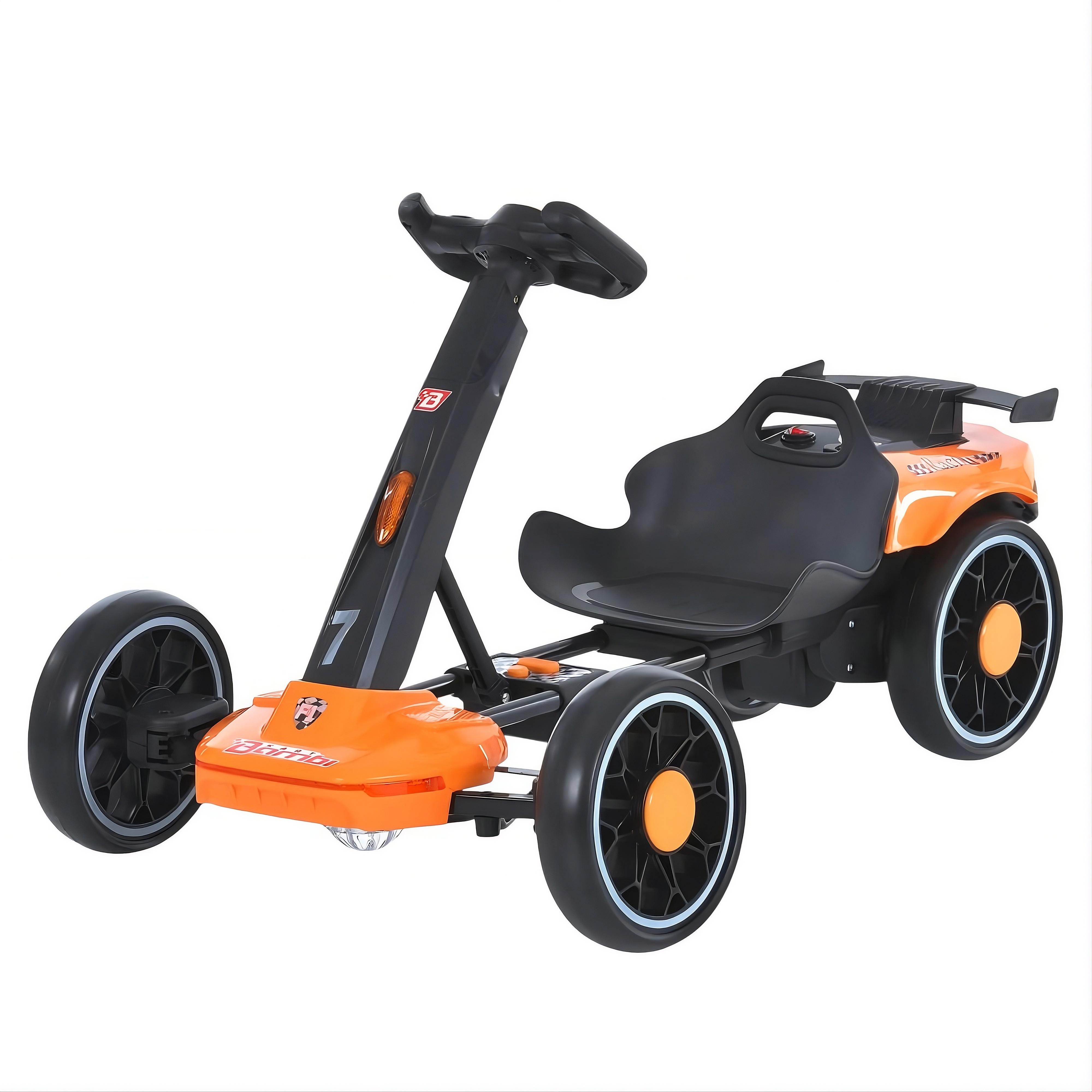 Электрокарт детский Bambi Kart M 6145 A EBR-7 2 мотора 35W пульт 2,4G Bluetooth EVA колеса/музыка и свет Оранжевый (33153280) Электрокарт детский Bambi Kart M 6145 A EBR-7 2 мотора 35W пульт 2,4G Bluetooth EVA колеса/музыка и свет Оранжевый (33153280)