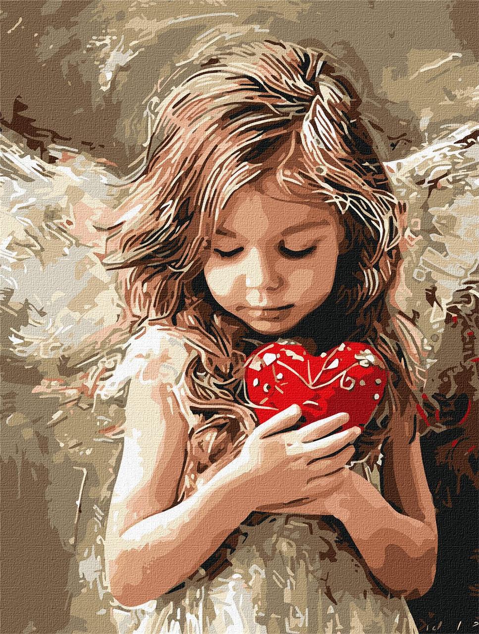 Картина по номерам Ideyka Ангел любви 30х40 см (2867221952)