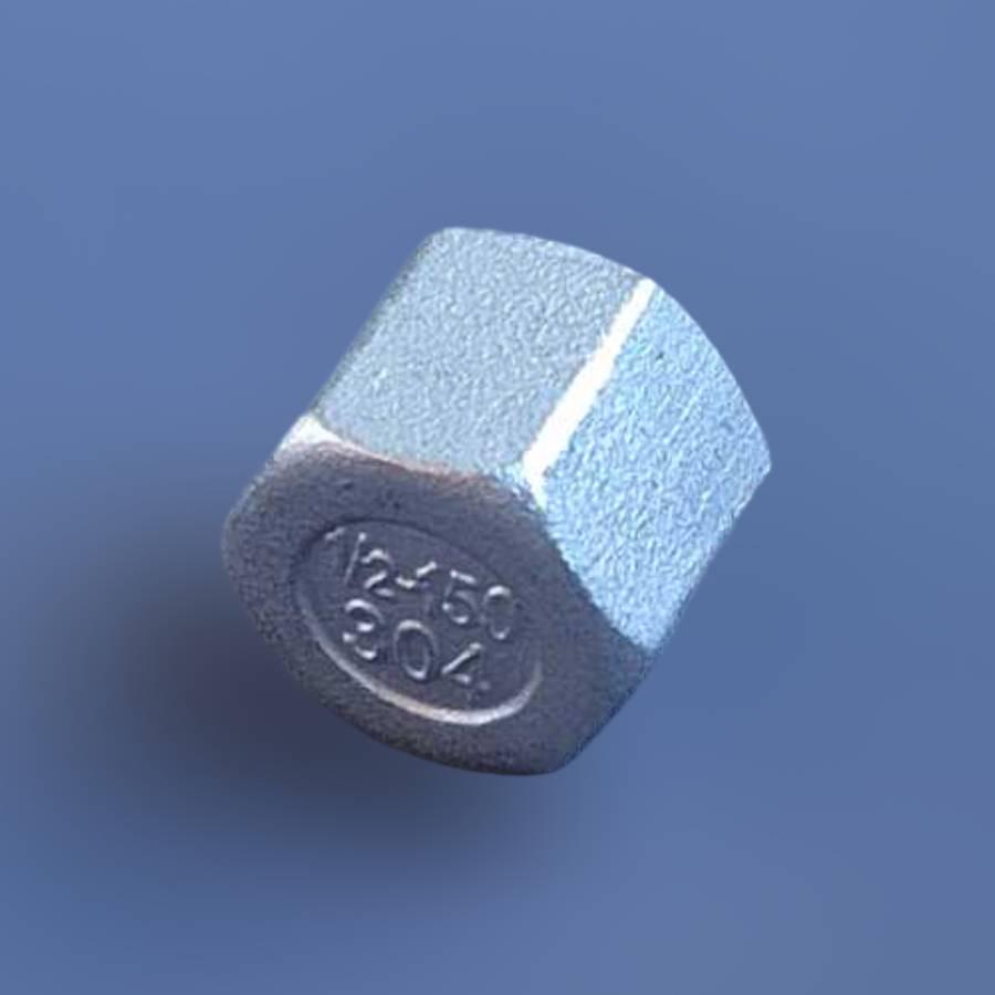 Заглушка муфтова шестигранна DN15 BSPP н/ж сталь AISI304 Class-150 внутрішня різьба 1/2" (29203160) - фото 4 Заглушка муфтова шестигранна DN15 BSPP н/ж сталь AISI304 Class-150 внутрішня різьба 1/2" (29203160) - фото 4