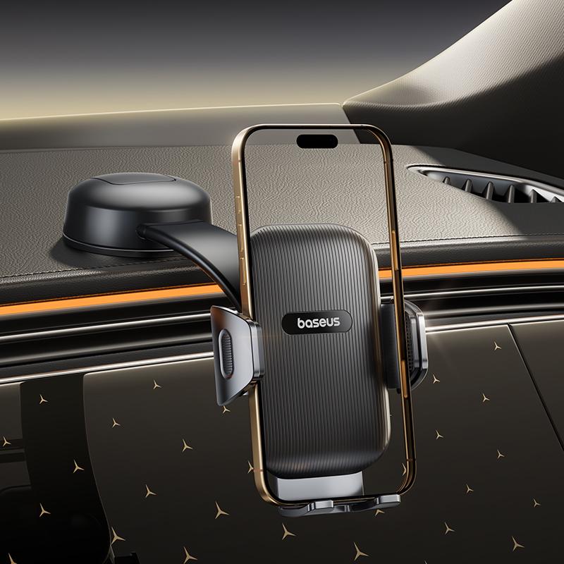 Автотримач для телефону BASEUS PrimeTrip C03 Air Clamping Car Mount Suction Cup Version Cosmic Black (C0013C01) - фото 10 Автотримач для телефону BASEUS PrimeTrip C03 Air Clamping Car Mount Suction Cup Version Cosmic Black (C0013C01) - фото 10