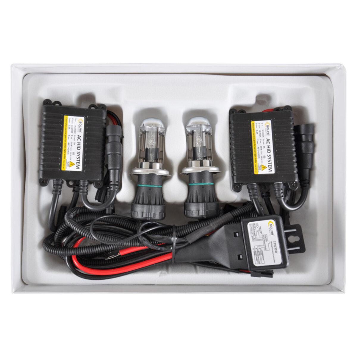 Лампы ксеноновые автомобильные Solar H4 4300K 85V 35W P43t-38 KET/Wire 2 шт. (4443) - фото 2