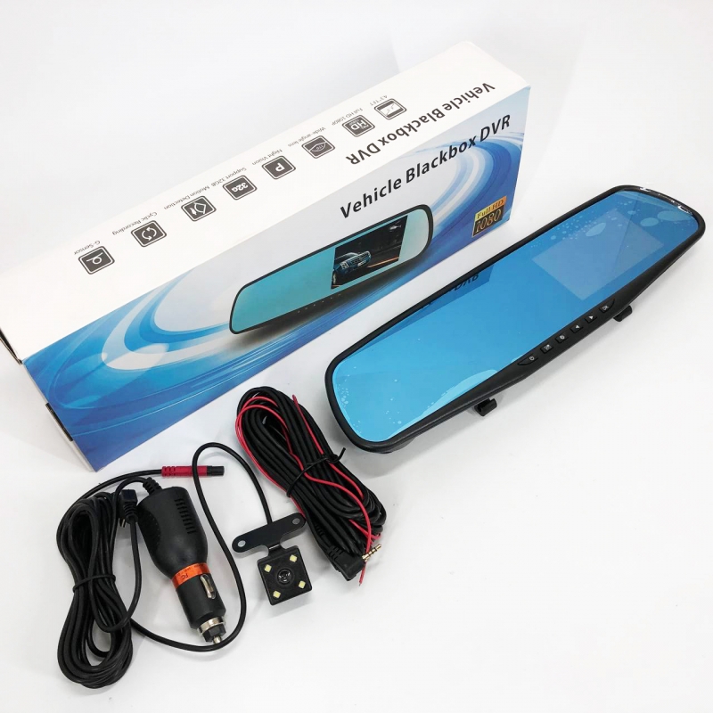 Видеорегистратор UKC L-9004 зеркало LCD 3,5" 1080P Full HD 2 камеры (tf7456) - фото 17 Видеорегистратор UKC L-9004 зеркало LCD 3,5" 1080P Full HD 2 камеры (tf7456) - фото 17