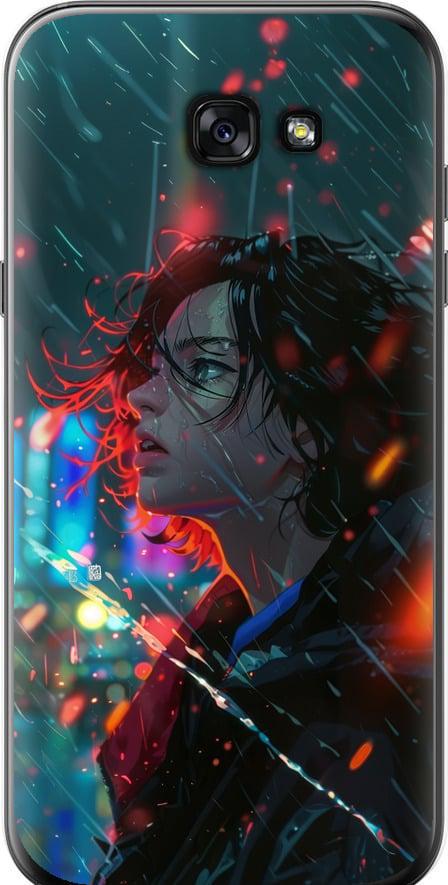 Чехол на Samsung Galaxy A7 (2017) Ночные огни (6096t-445-42517)