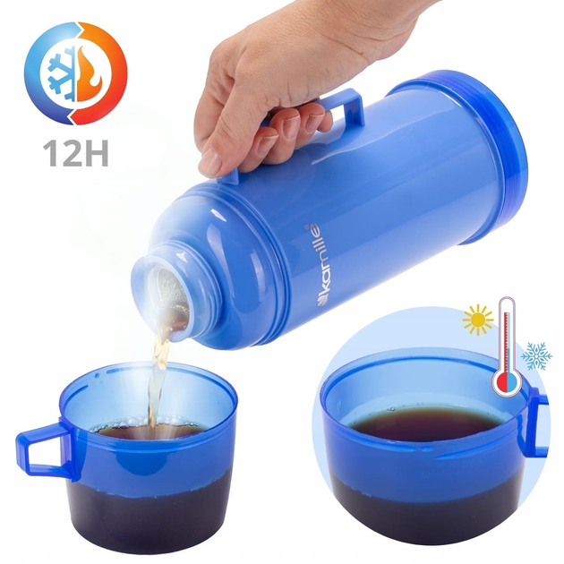 Термос із ручкою Kamille KM-2071 зі скляною колбою та 2 чашками 600 мл Синій (150-84-2071.2) - фото 9 Термос із ручкою Kamille KM-2071 зі скляною колбою та 2 чашками 600 мл Синій (150-84-2071.2) - фото 9