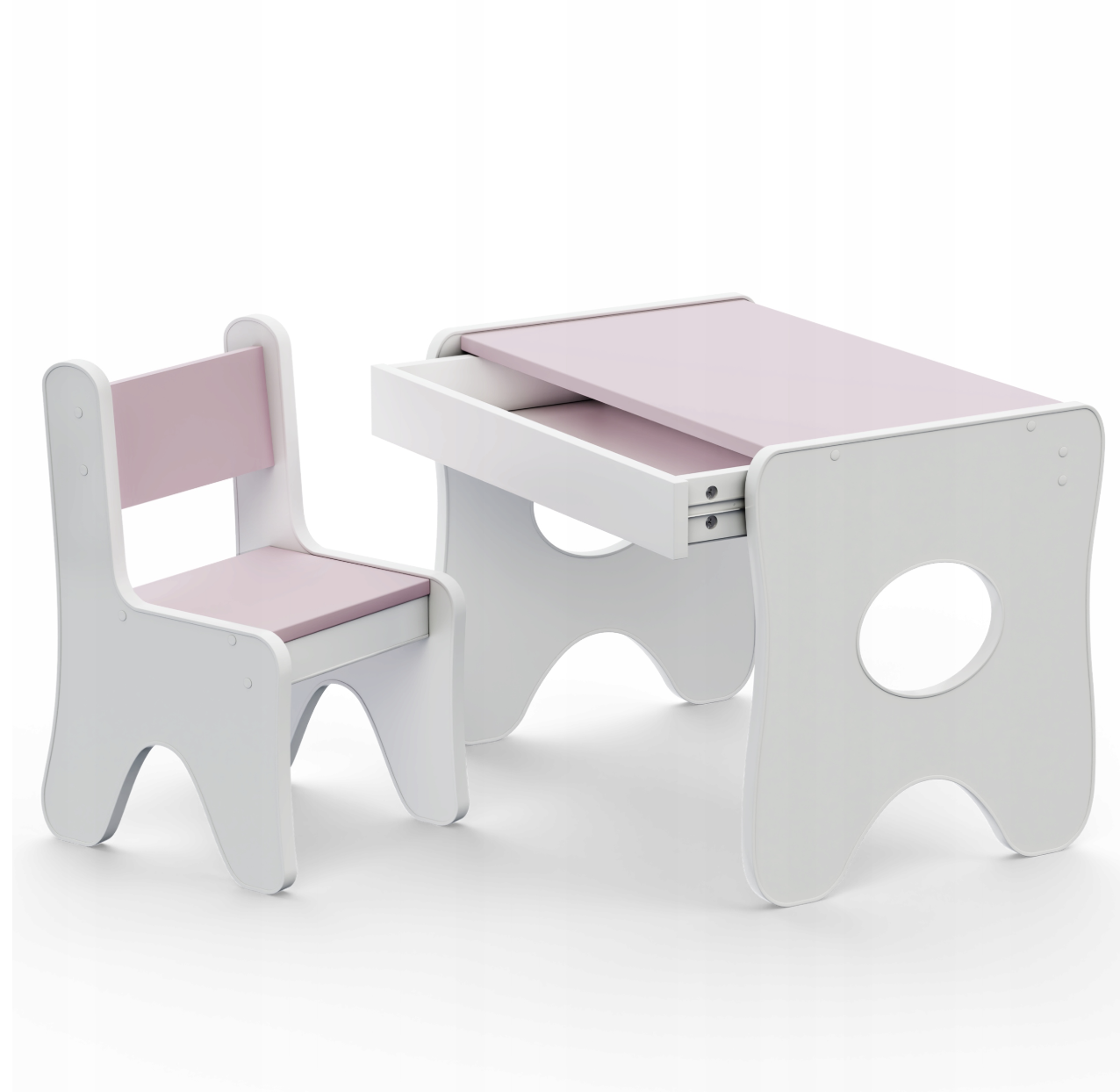 Детский стул для игровой комнаты Tiding Bag 55х37х33 см Белый с розовым - фото 4